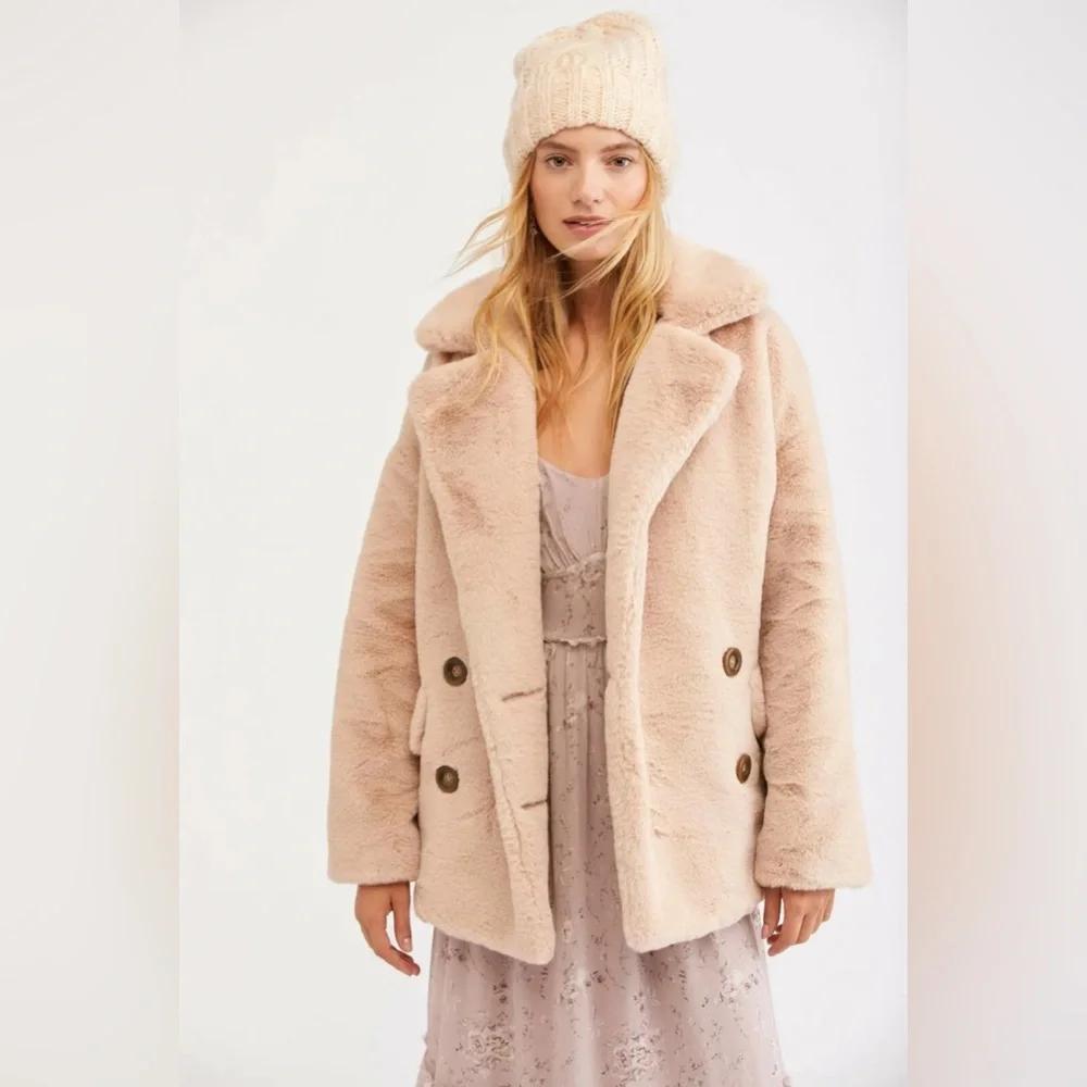 Free people faux fur jacket - Picture 10 of 13
